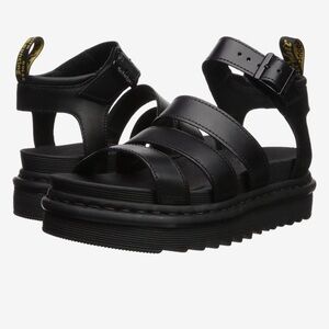 Dr. Martens Blaire Platform Black Brando sandal